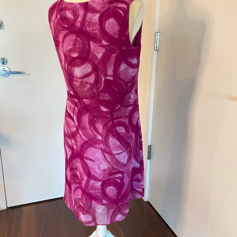 Simply Vera | Vera Wang hot pink chiffon dress - Picture 4 of 12